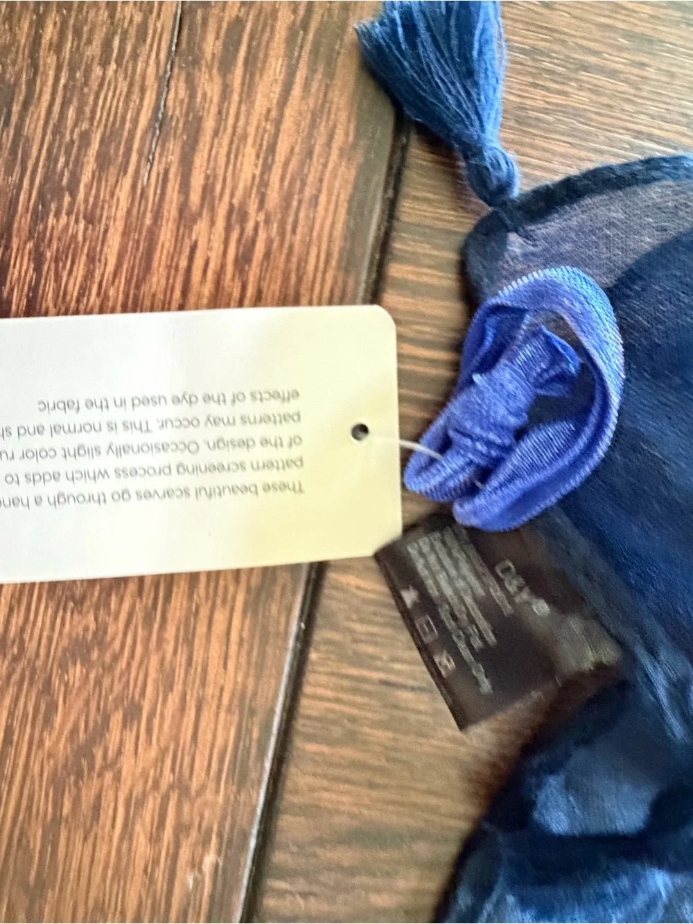 Navy Paisley Scarf/Shawl cover up